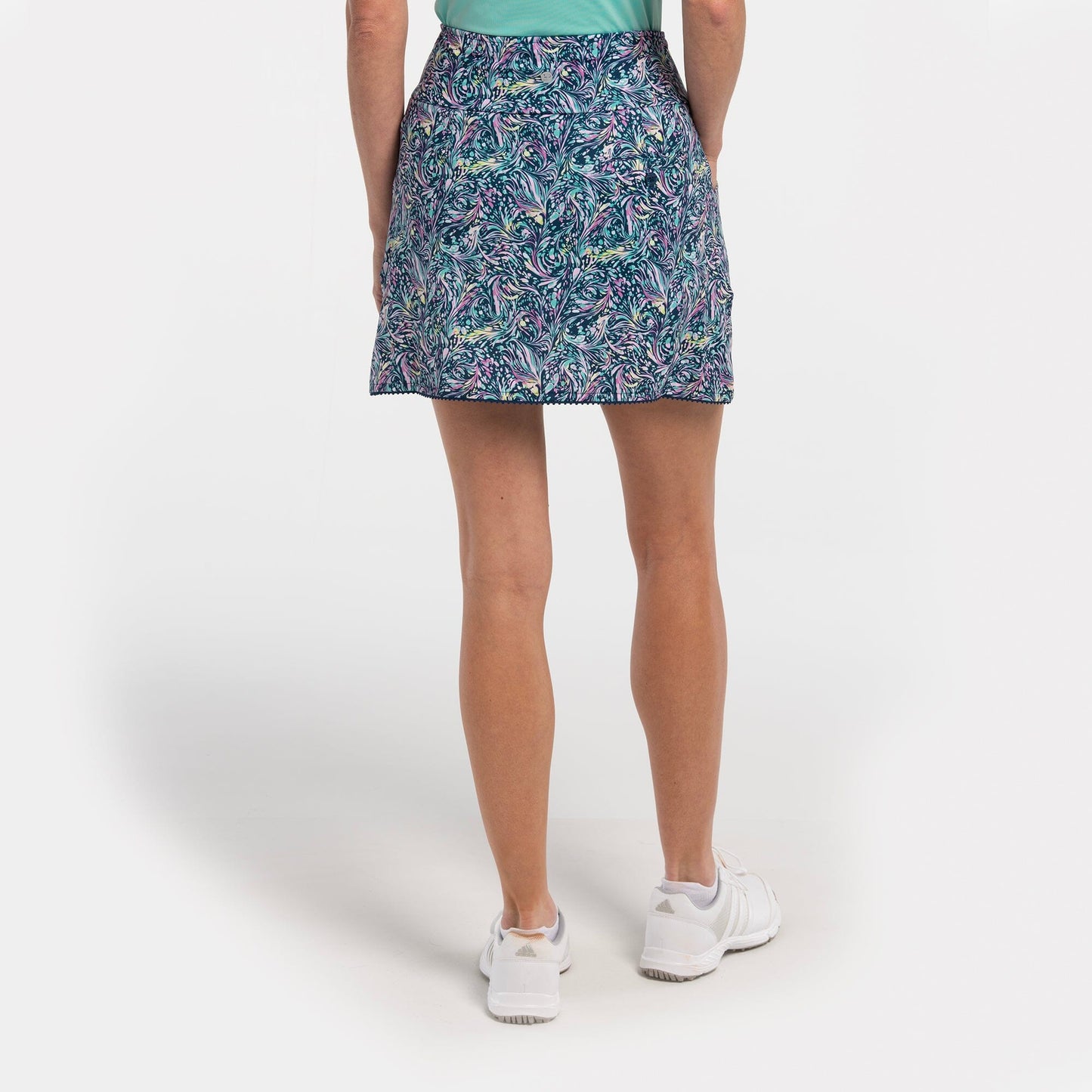 SPIRALING PAISLEY A LINE SKORT