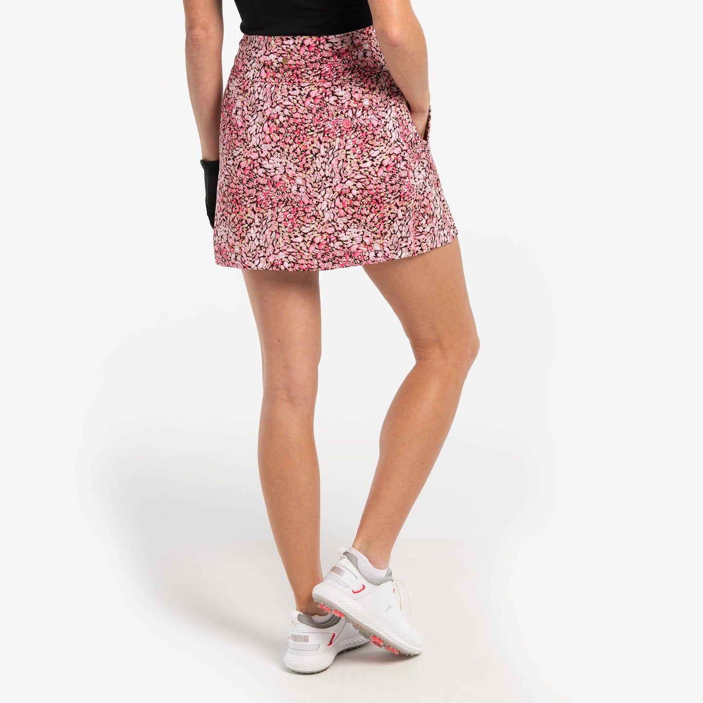 SWIRLING ANIMAL PRINT SKORT