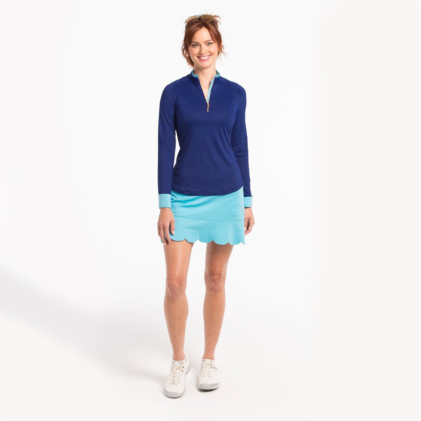 PULLOVER W/ CONTRAST TRIM