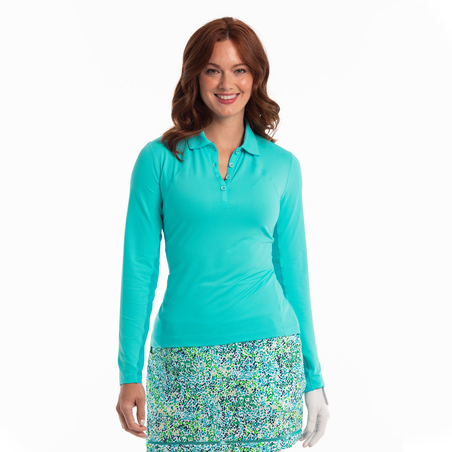 LONG SLEEVE POLO W/ SATIN COVER STITCH - EPNY