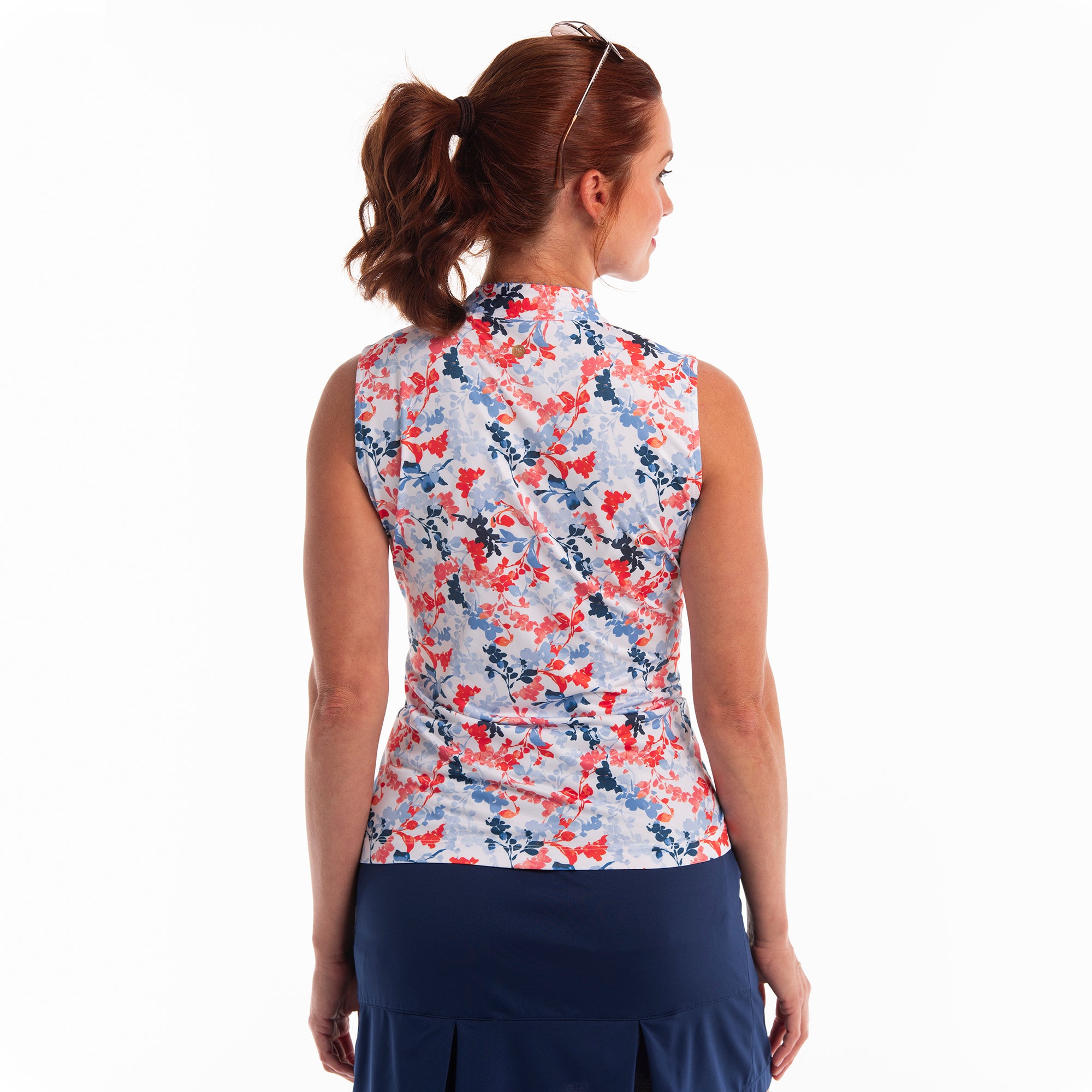 VINE FLORAL PRINT POLO - EPNY