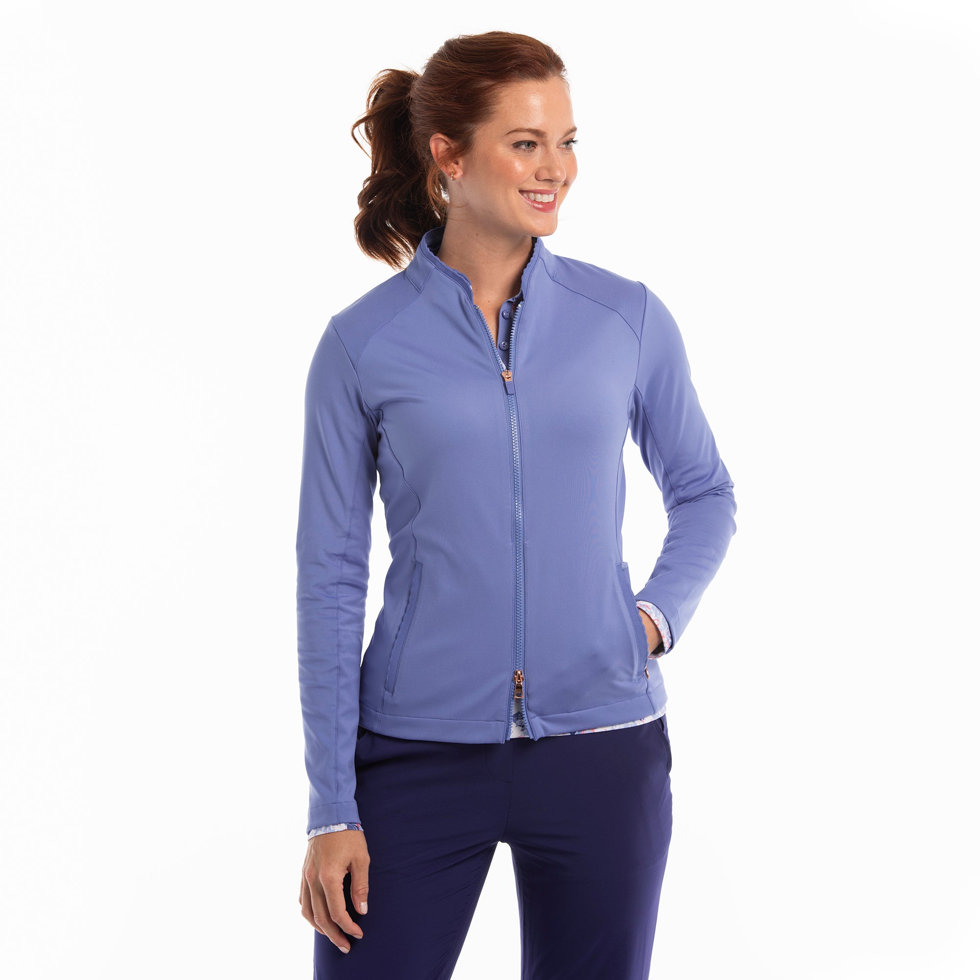 MANDARIN COLLAR ZIP JACKET - EPNY