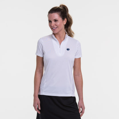 Penn State | Short Sleeve Convertible Zip Mock Polo | Collegiate