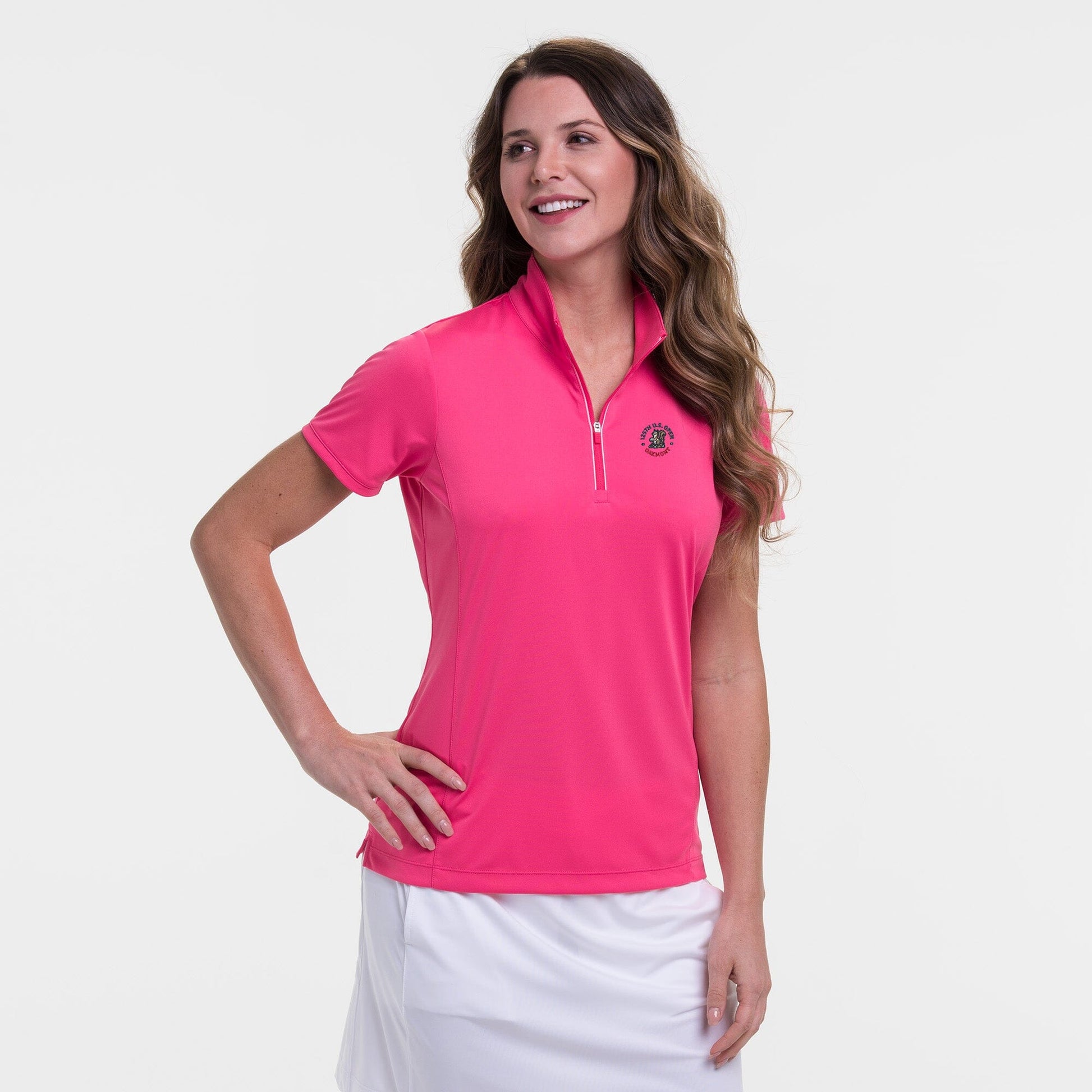 2025 U.S. Open Short Sleeve Convertible Zip Mock Polo