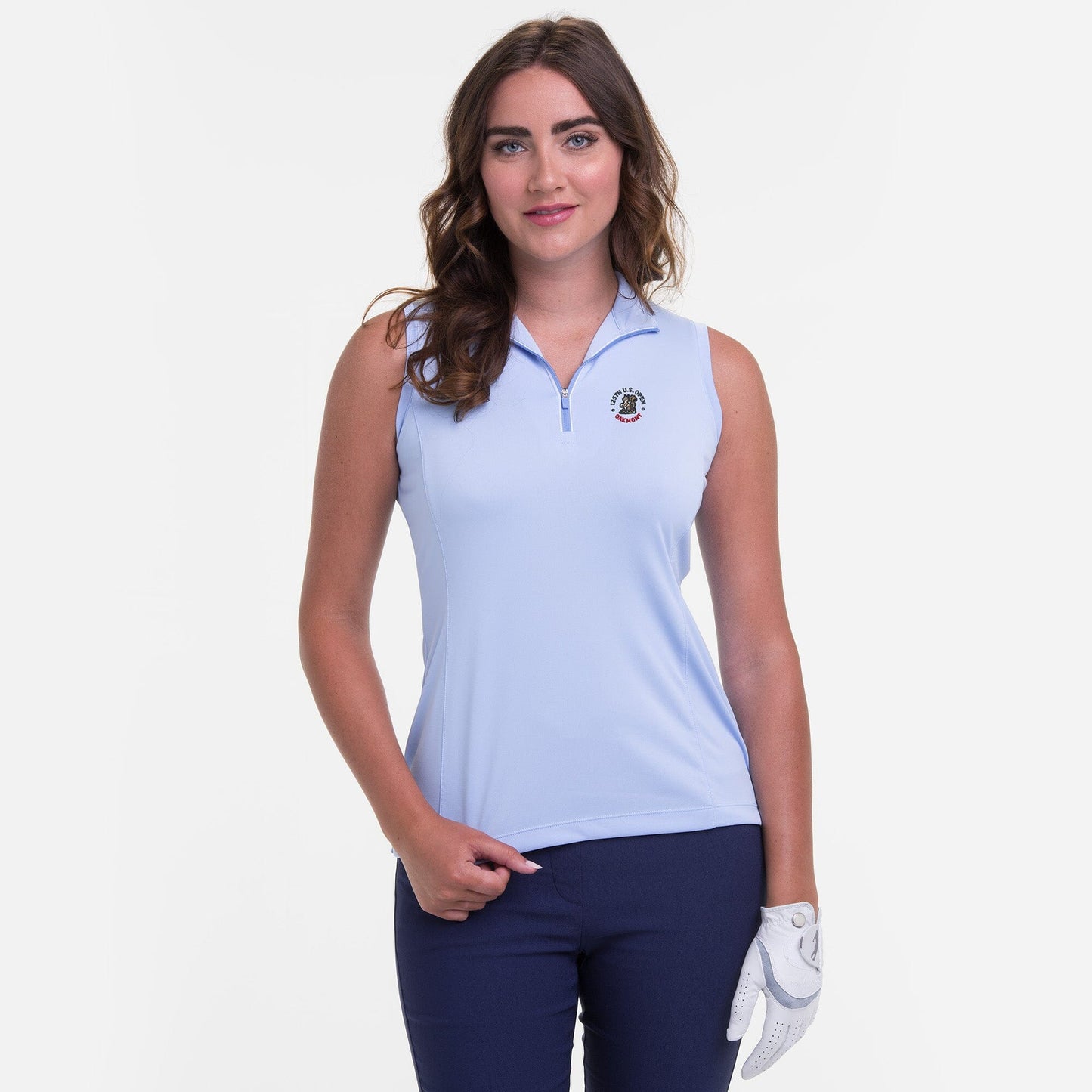 2025 U.S. Open Sleeveless Convertible Zip Mock Polo