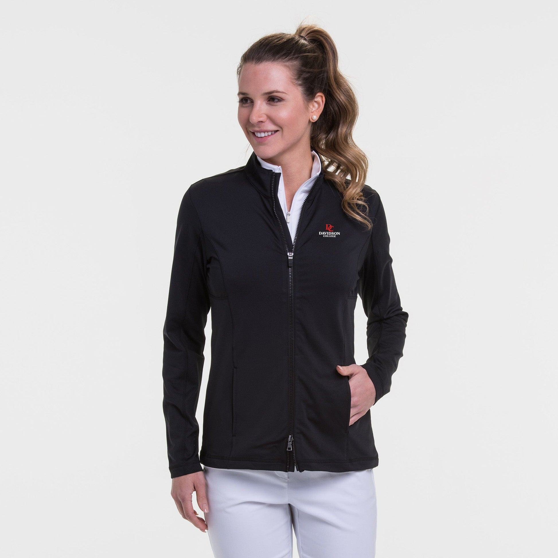 Davidson College | Long Sleeve Brushed Jersey Jacket | Collegiate