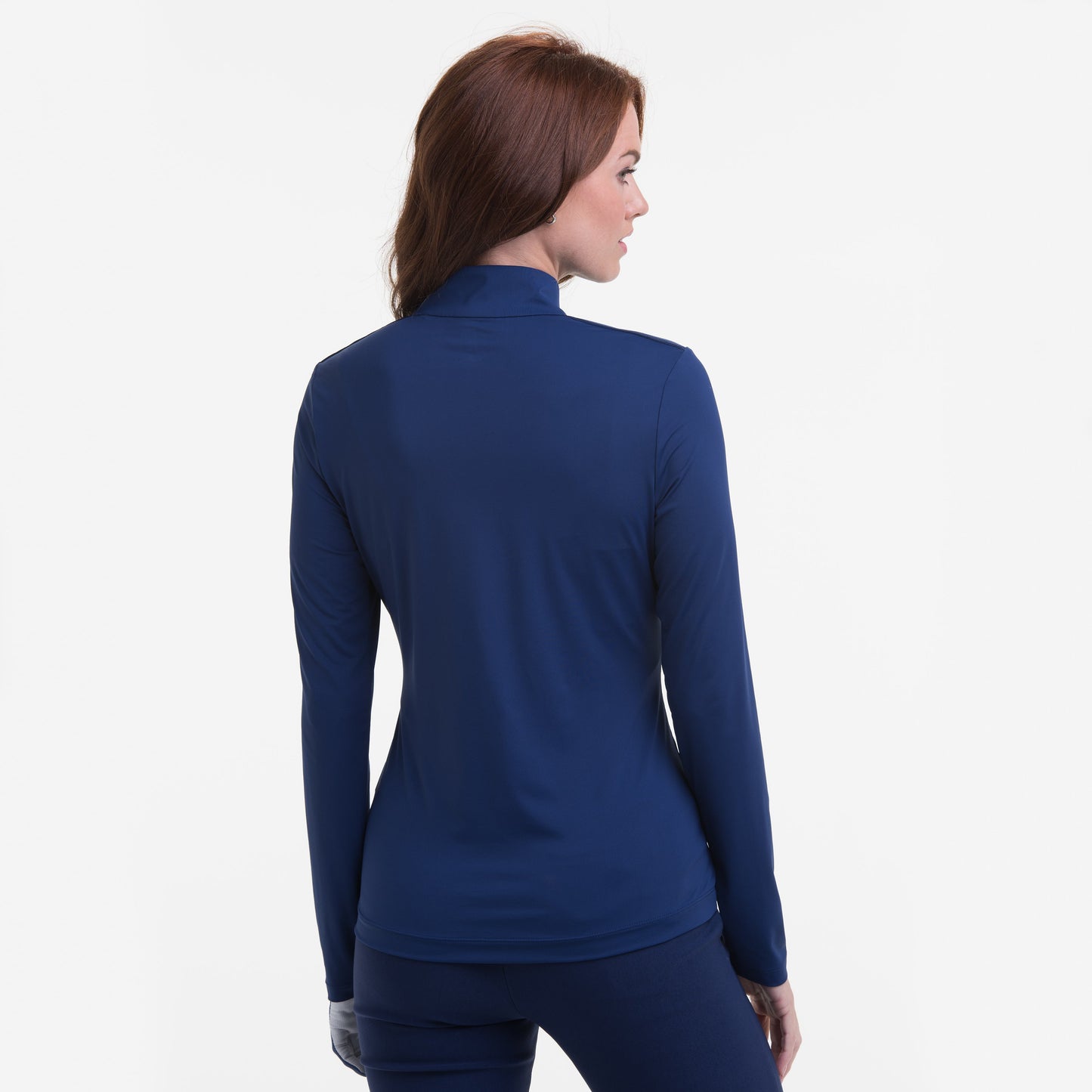 LONG SLEEVE SNAP PLACKET MOCK POLO