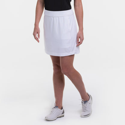 Knit Skort w/ Back Mesh Pleat Detail