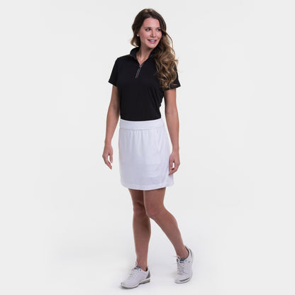 Knit Skort w/ Back Mesh Pleat Detail