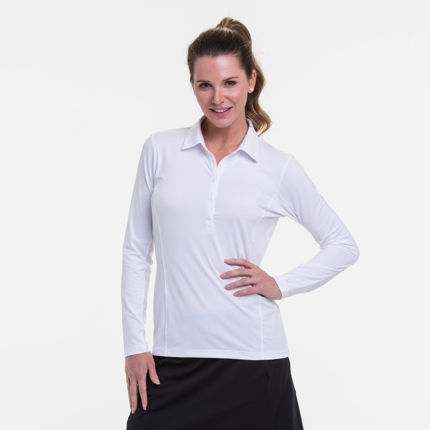 LONG SLEEVE EXT PIP TRIM PLACKET POLO