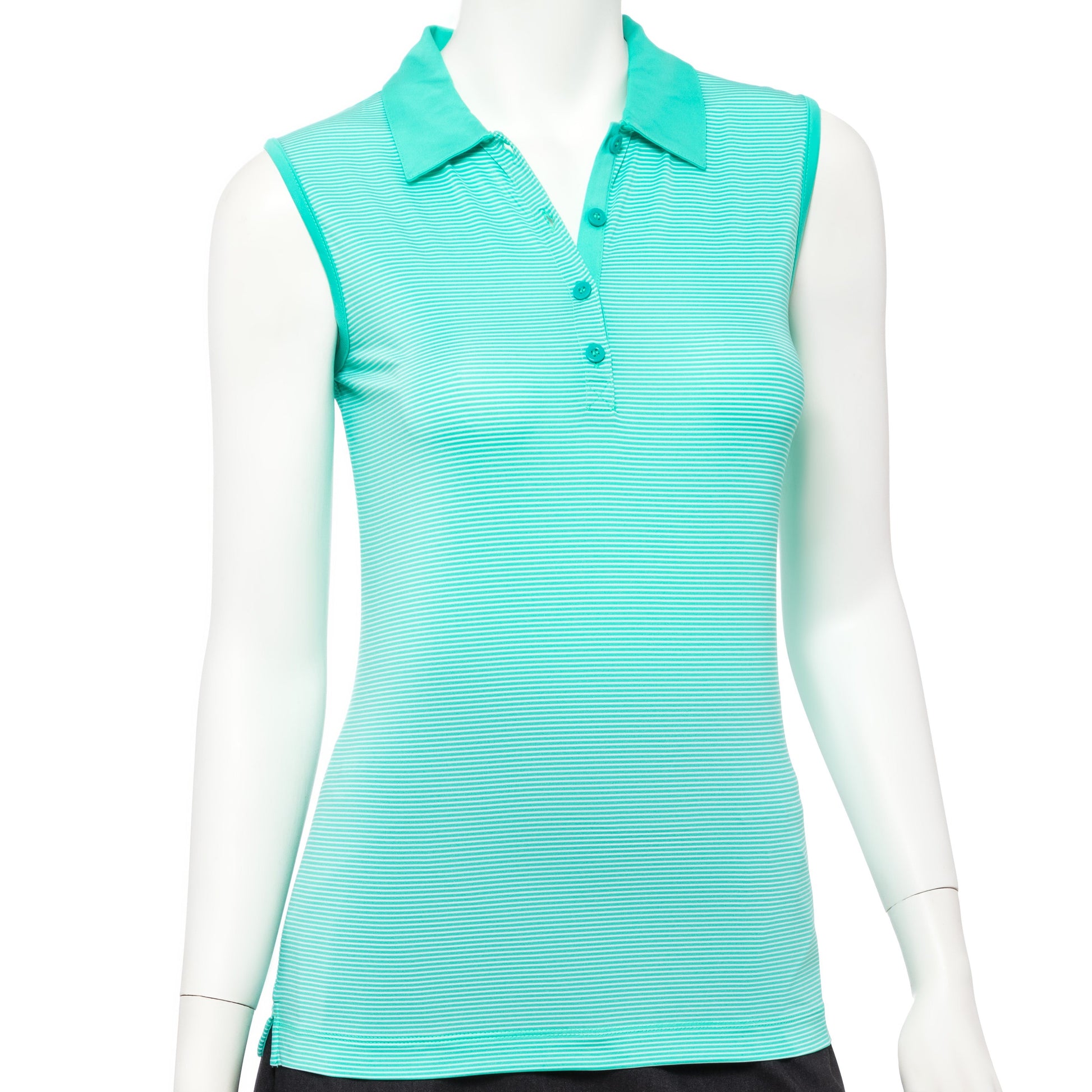 Sleeveless Fine Stripe Polo - EPNY