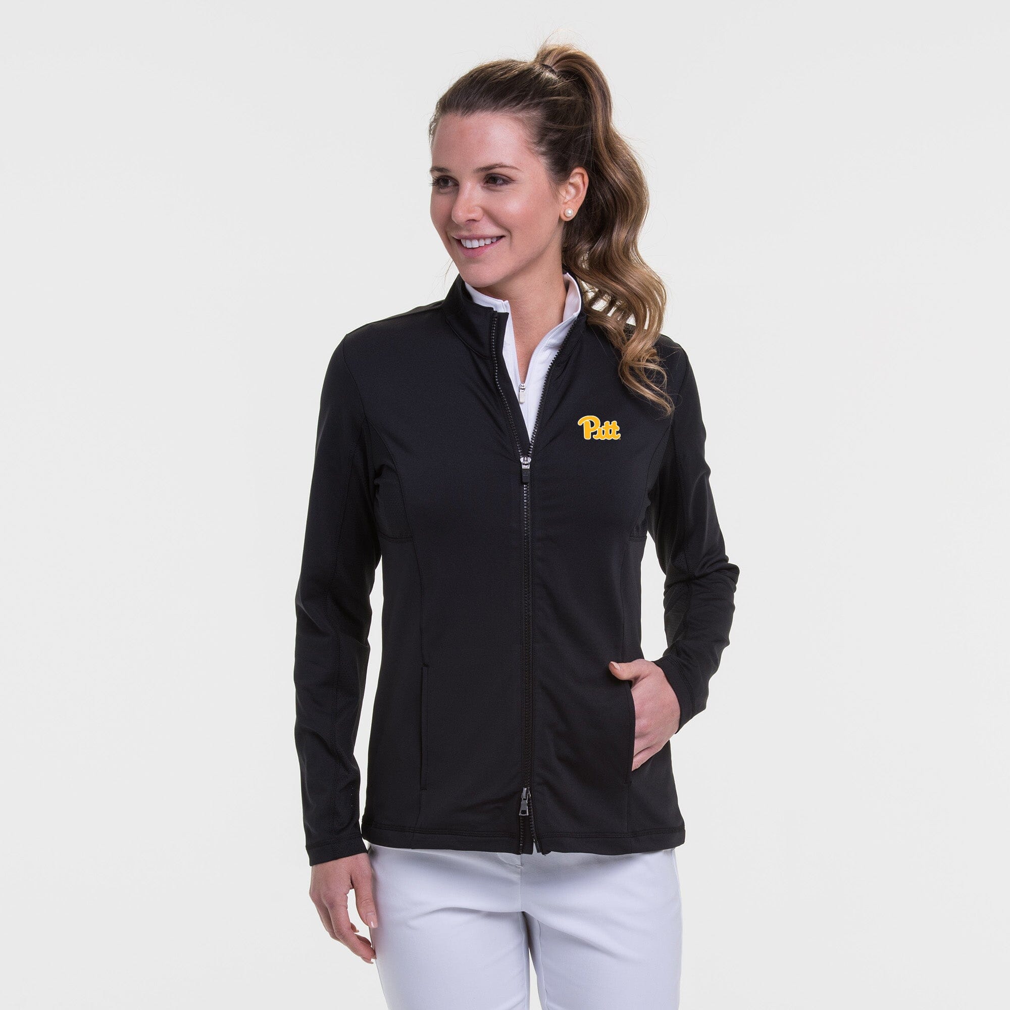 Pitt | Long Sleeve Brushed Jersey Jacket | Collegiate